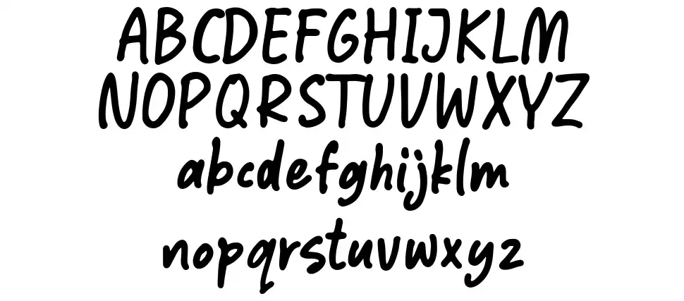 Notebookfont specimens