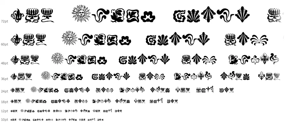 Nouveau Never Diesfont waterfall