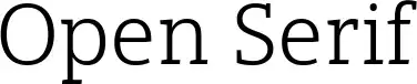 Open Serif