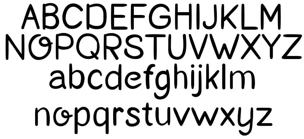 Orange Mangofont specimens