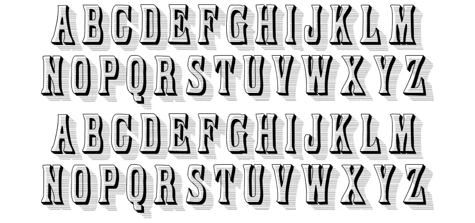 Ornamented, No. 1059 Especímenes Ornamented, No. 1059font specimens