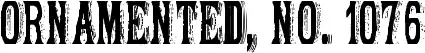 Ornamented, No. 1076