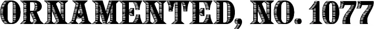 Ornamented, No. 1077