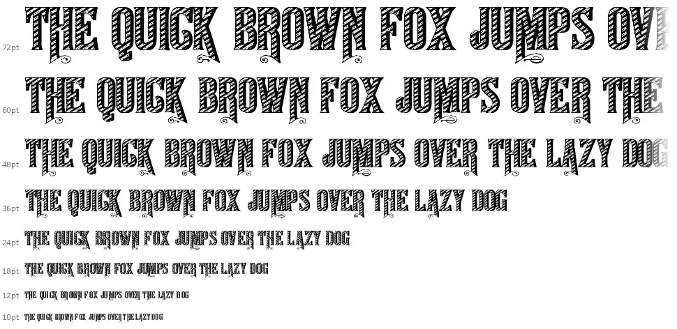 Ornamented, No. 1079font waterfall