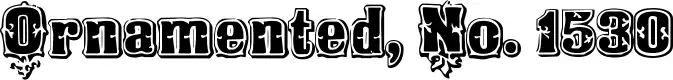 Ornamented, No. 1530