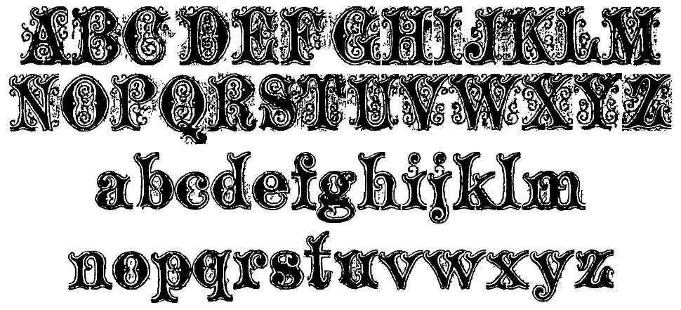 Ornamented, No. 1539 Especímenes Ornamented, No. 1539font specimens
