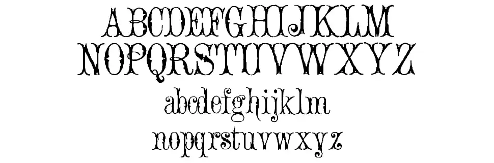 Ornamented, No. 1545 Especímenes Ornamented, No. 1545font specimens