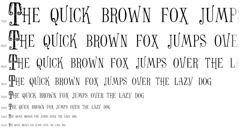 Ornamented, No. 1555 Cascada Ornamented, No. 1555font waterfall