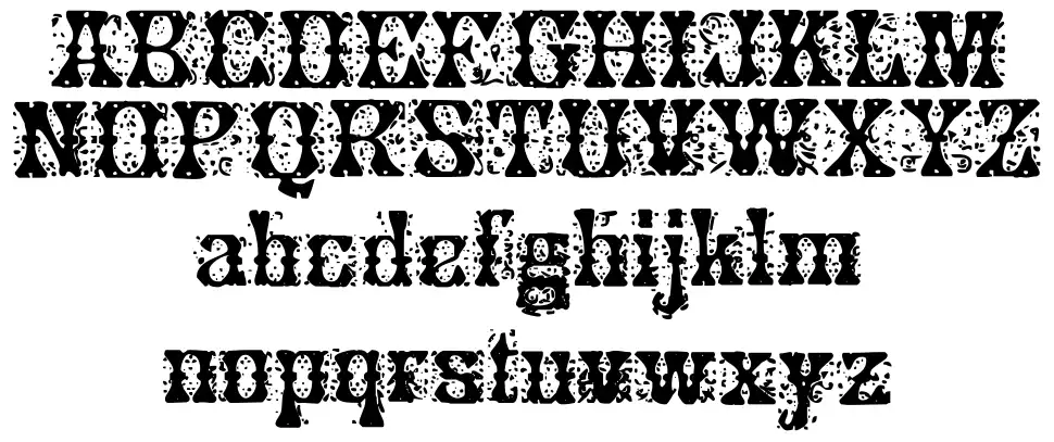 Ornamented, No. 42 Especímenes Ornamented, No. 42font specimens