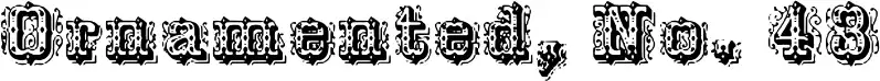 Ornamented, No. 43