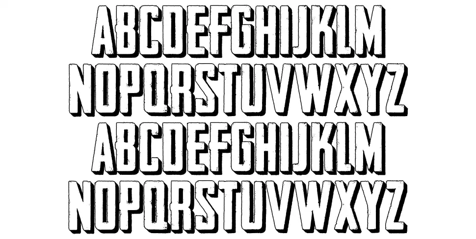 Outliner No.45font specimens