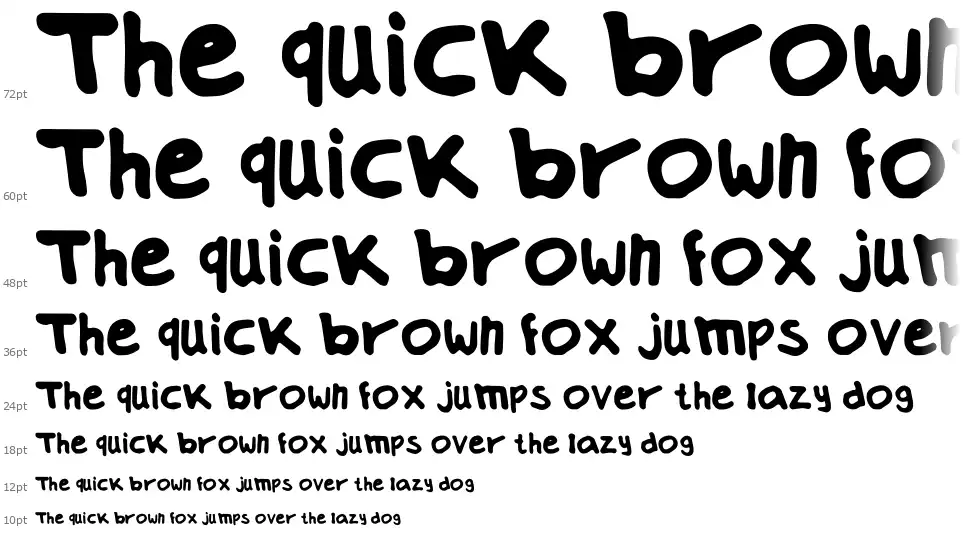 Own Handwritingfont waterfall