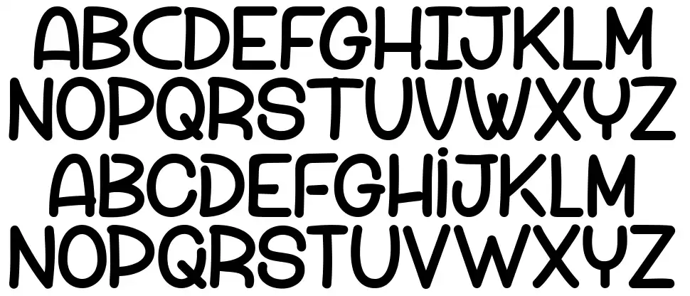 Peach Comixfont specimens