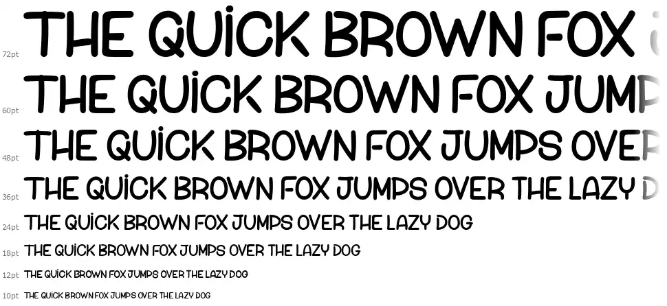 Peach Comixfont waterfall