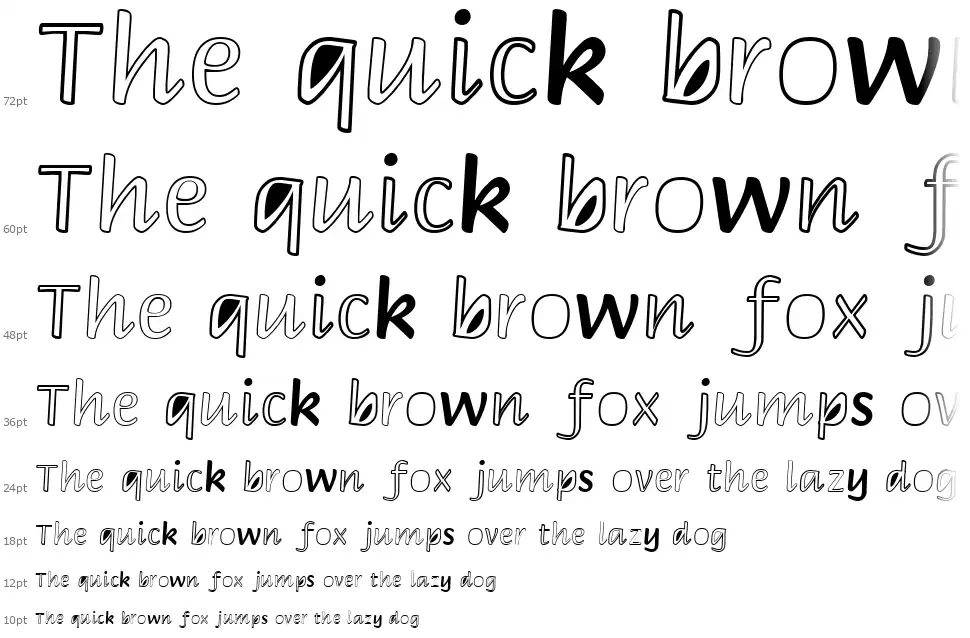 Peekaboo 2font waterfall