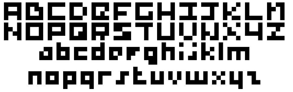Percy Pixelfont specimens