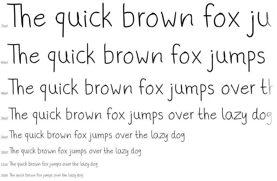 Phitradesign Handwrittenfont waterfall