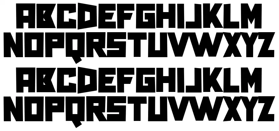 Pink and Crimsonfont specimens