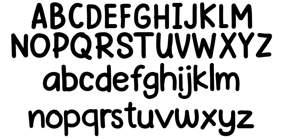 Pink Chickenfont specimens
