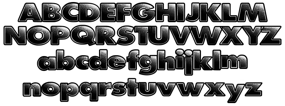 Pit Stopfont specimens