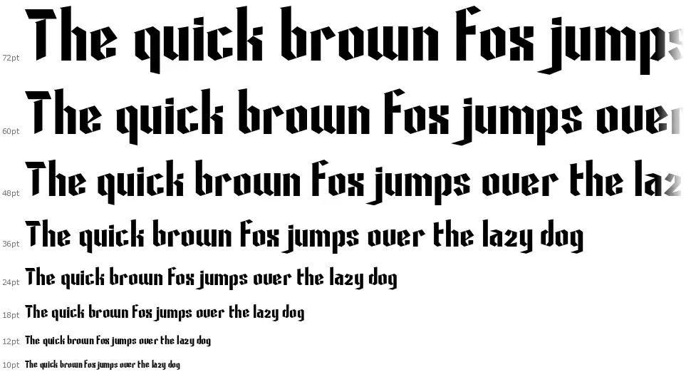 Poison Freakfont waterfall