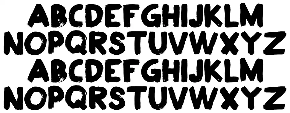 Postazfont specimens