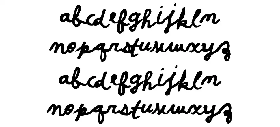 Poster Script Bfont specimens
