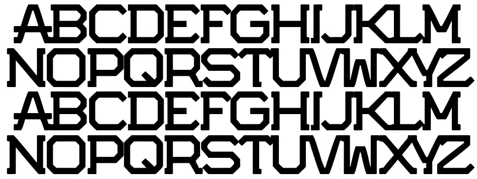 Potorro Angularfont specimens
