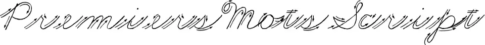 Premiers Mots Script