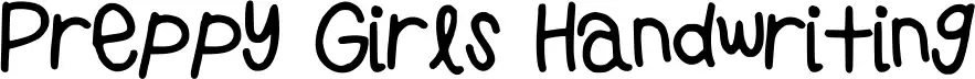Preppy Girls Handwriting