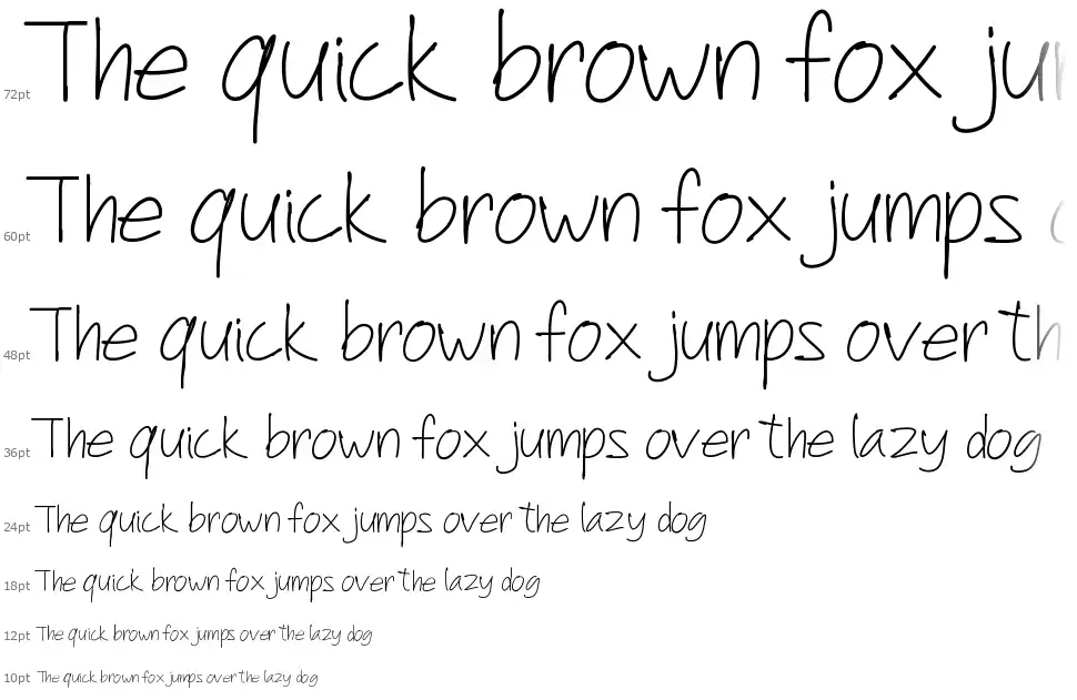 PW Another Scriptfont waterfall