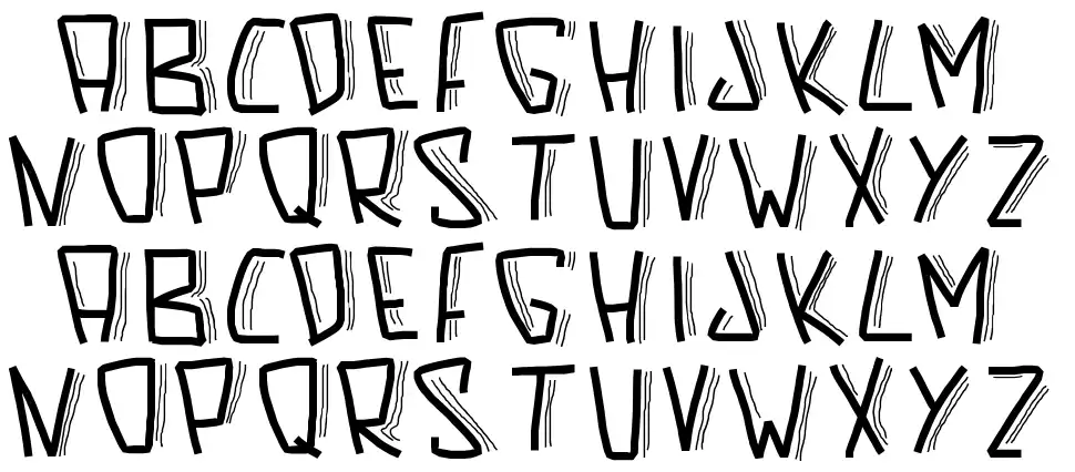 PW Scared Fontfont specimens