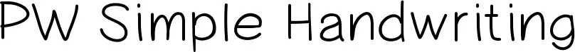 PW Simple Handwriting