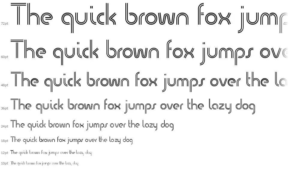 Quesat Stripedfont waterfall