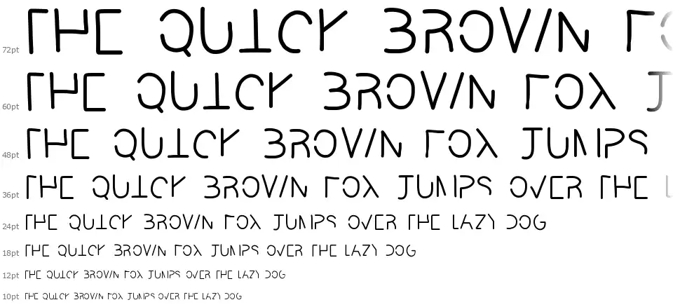 Readablefont waterfall