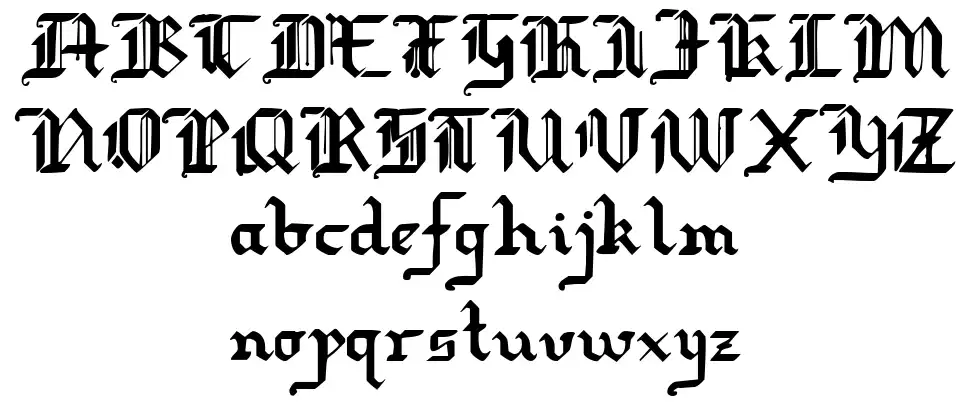 Redcoatfont specimens