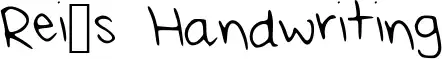 Rei's Handwriting