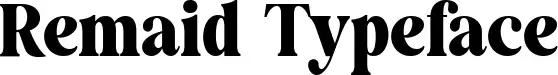 Remaid Typeface