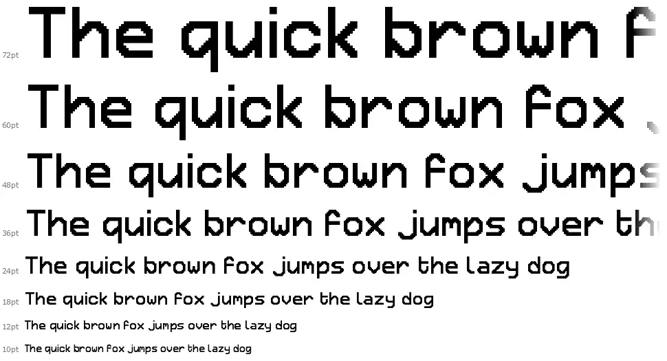 Retron 2000font waterfall