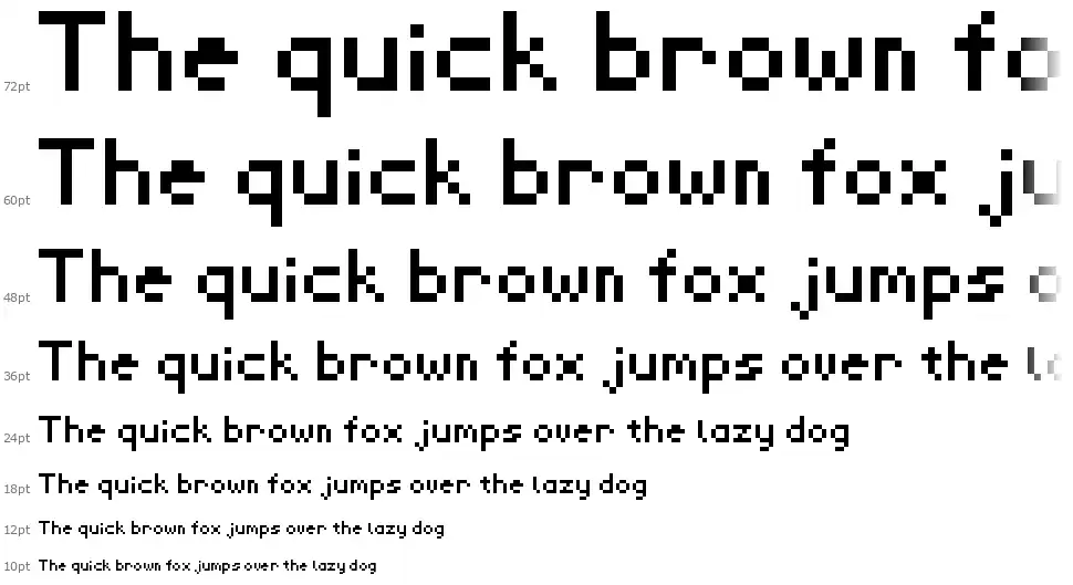 RevMiniPixelfont waterfall
