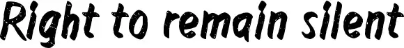 Right to remain silent
