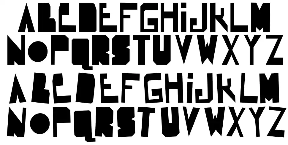 Robocadaver 1982font specimens