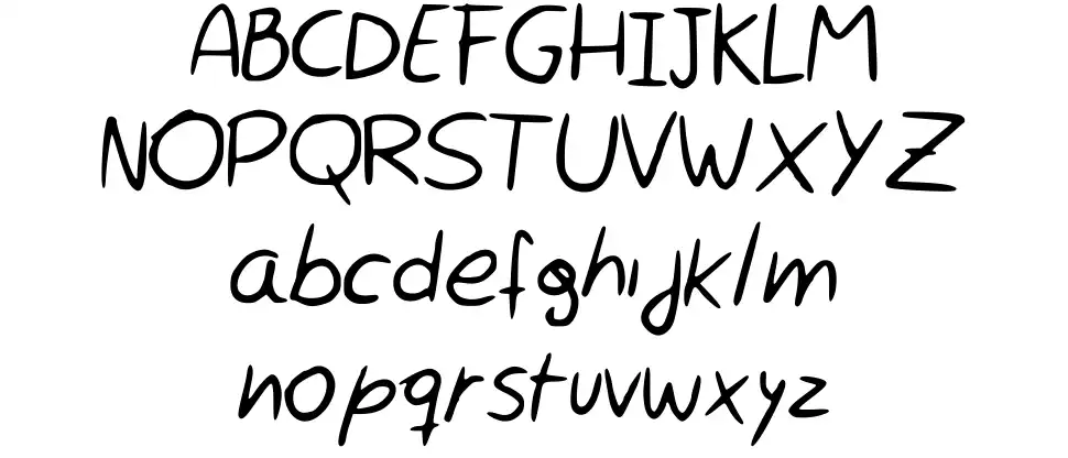 Rocchy's handwritingfont specimens