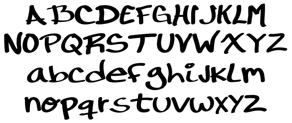 RonDRs Scriptfont specimens