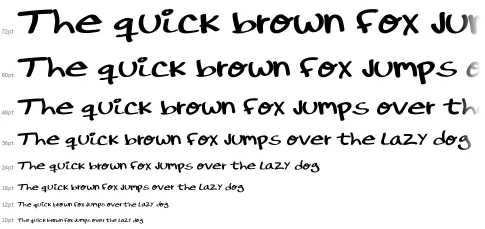 RonDRs Scriptfont waterfall