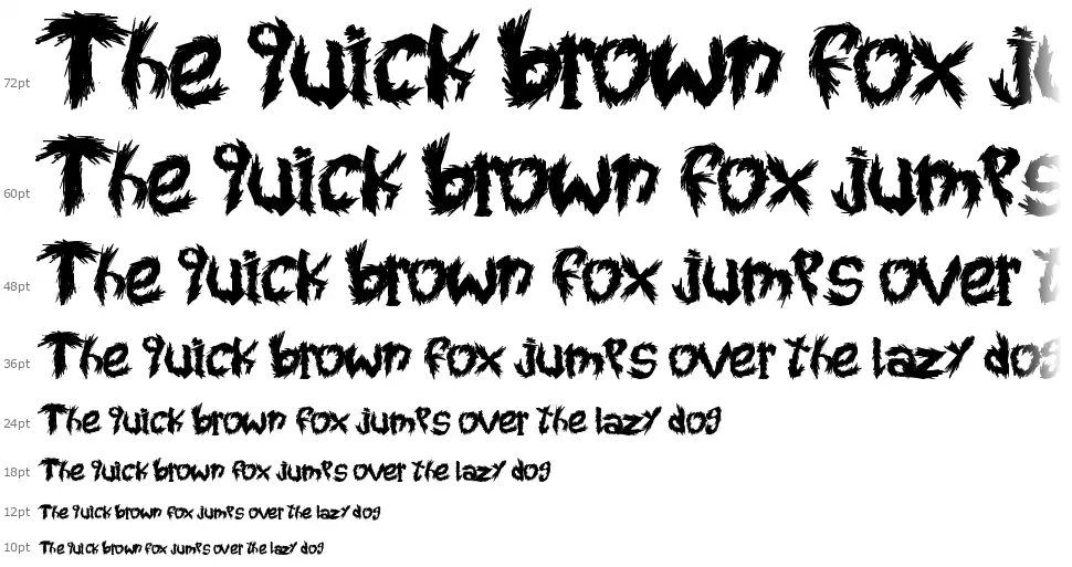 Roy's Scratched Handwrittingfont waterfall