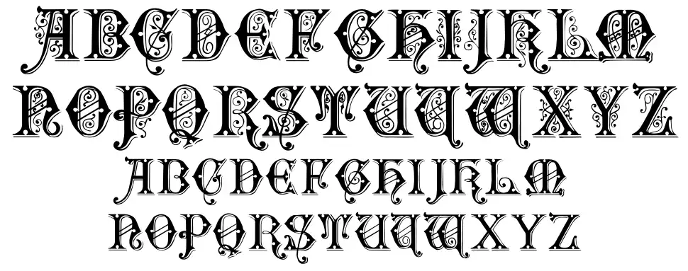 Rubric of 14,389 Especímenes Rubric of 14,389font specimens
