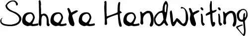Sahara Handwriting