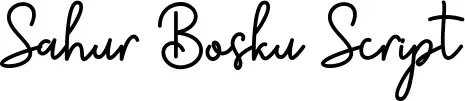 Sahur Bosku Script