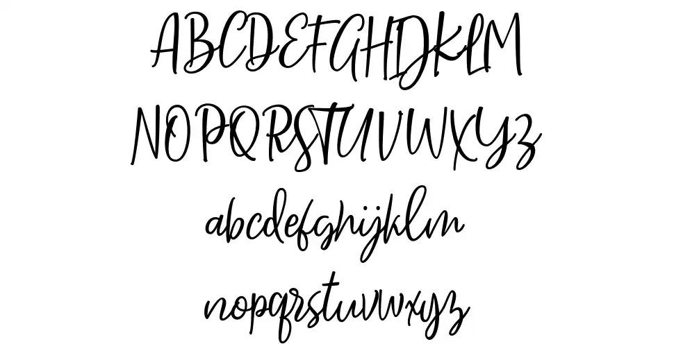 Sarmilla Scriptfont specimens
